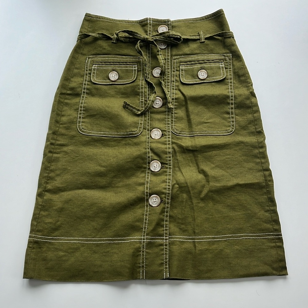 J Crew Belted Skirt